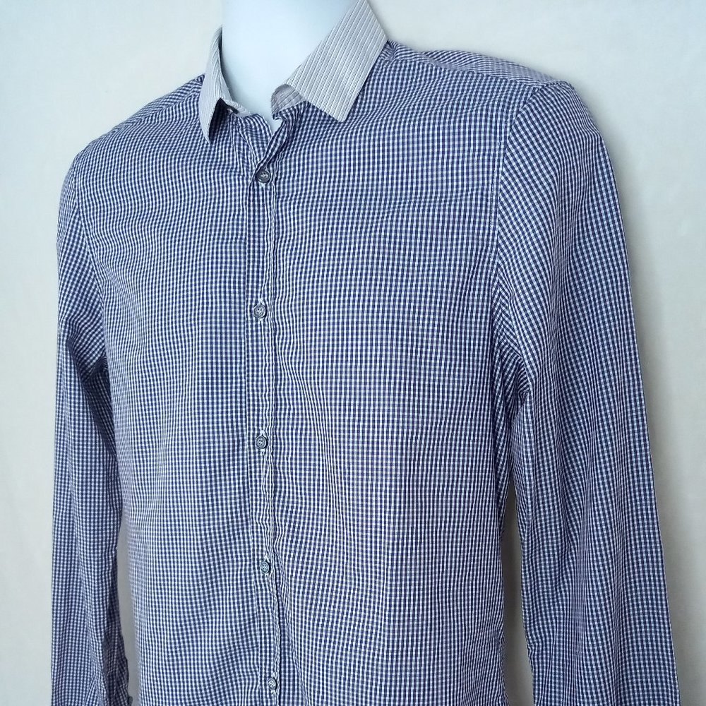 Burberry White Collar Button Long Sleeve Dress Shirt (S) - Picture 3 of 12